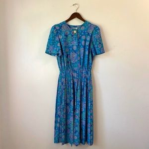 VINTAGE LADY CAROL PETITES 70s 80s dress